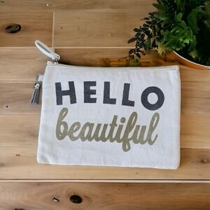 2 For $25 | HELLO Beautiful Makeup Bag